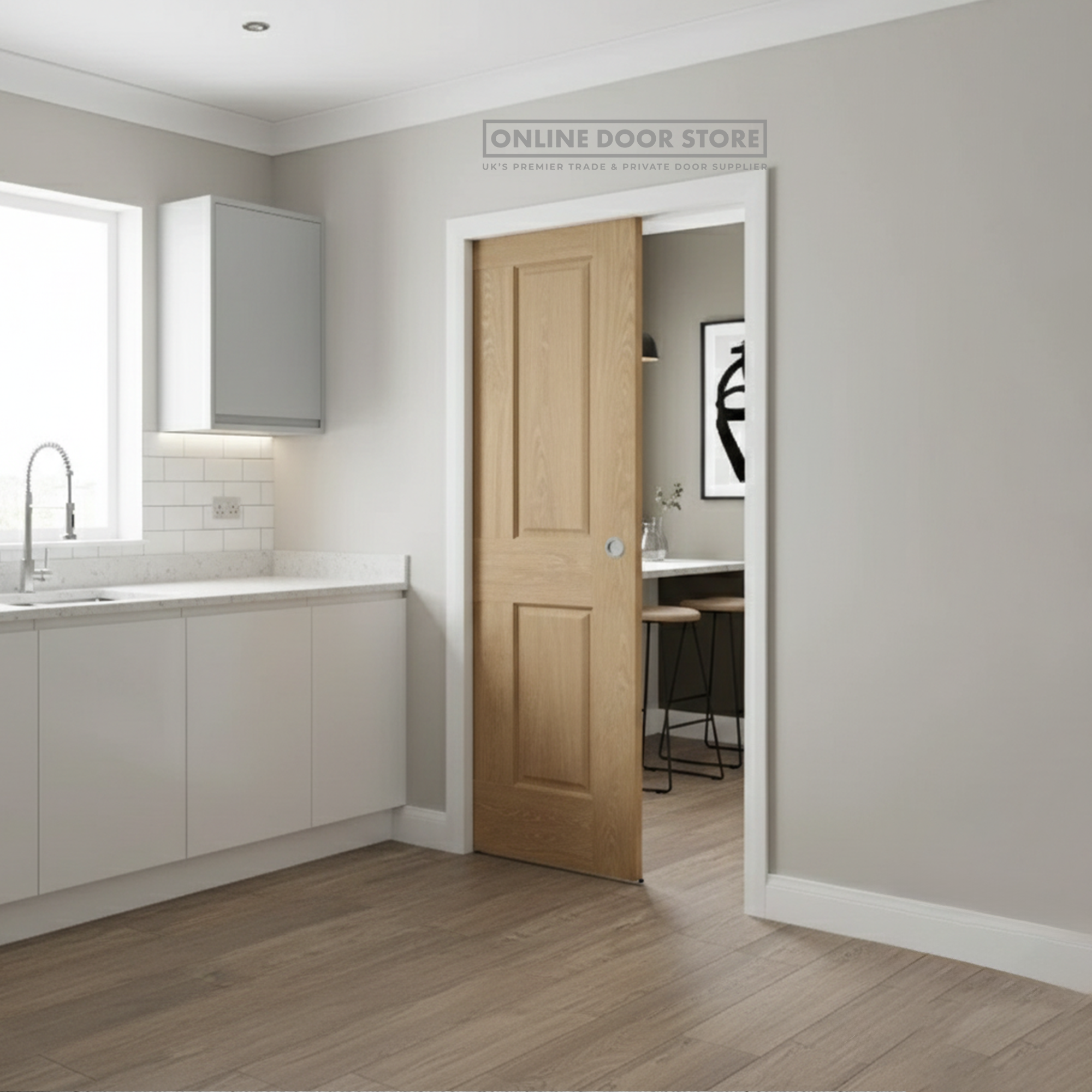 XL Joinery Victorian 4 Panel Pre-Finished Oak Internal Door