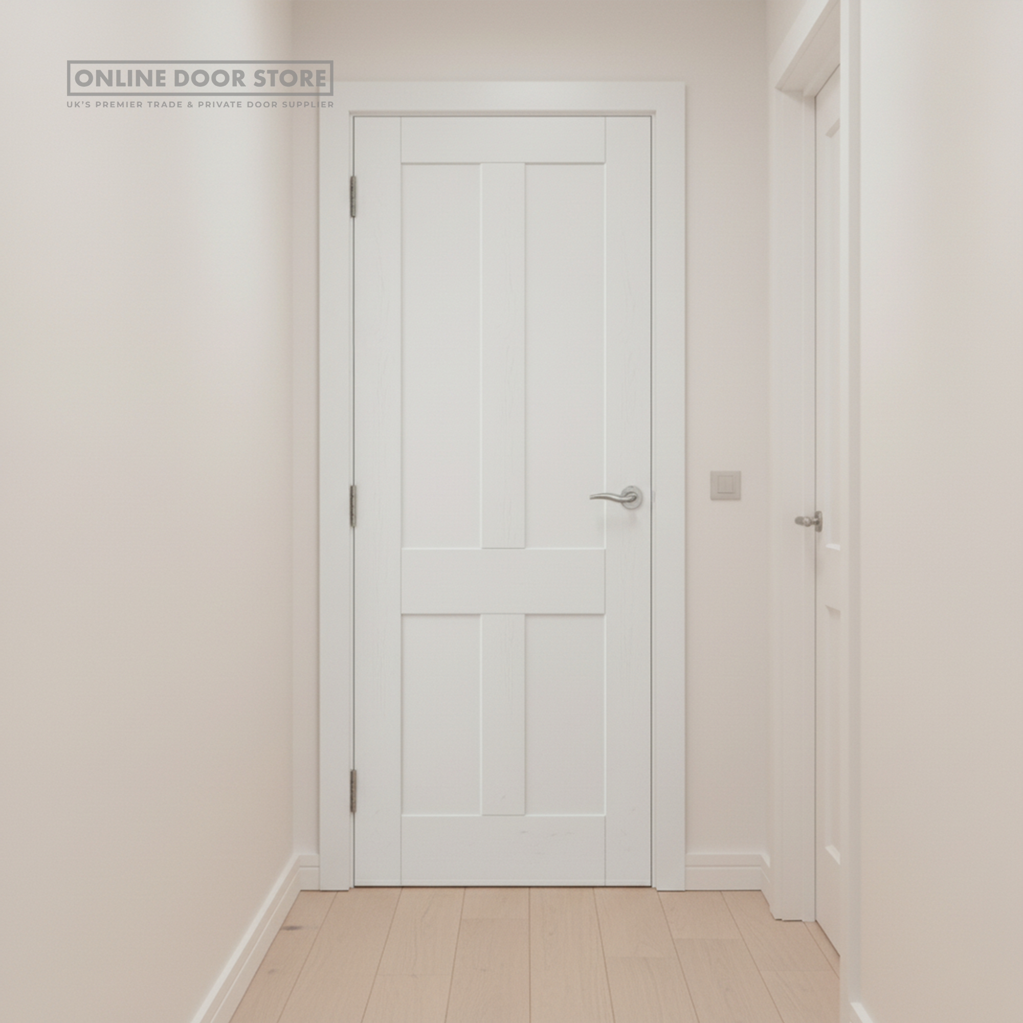 room306♡PON♡ XL Joinery Victorian Shaker White Primed FD30 Fire Door – Online