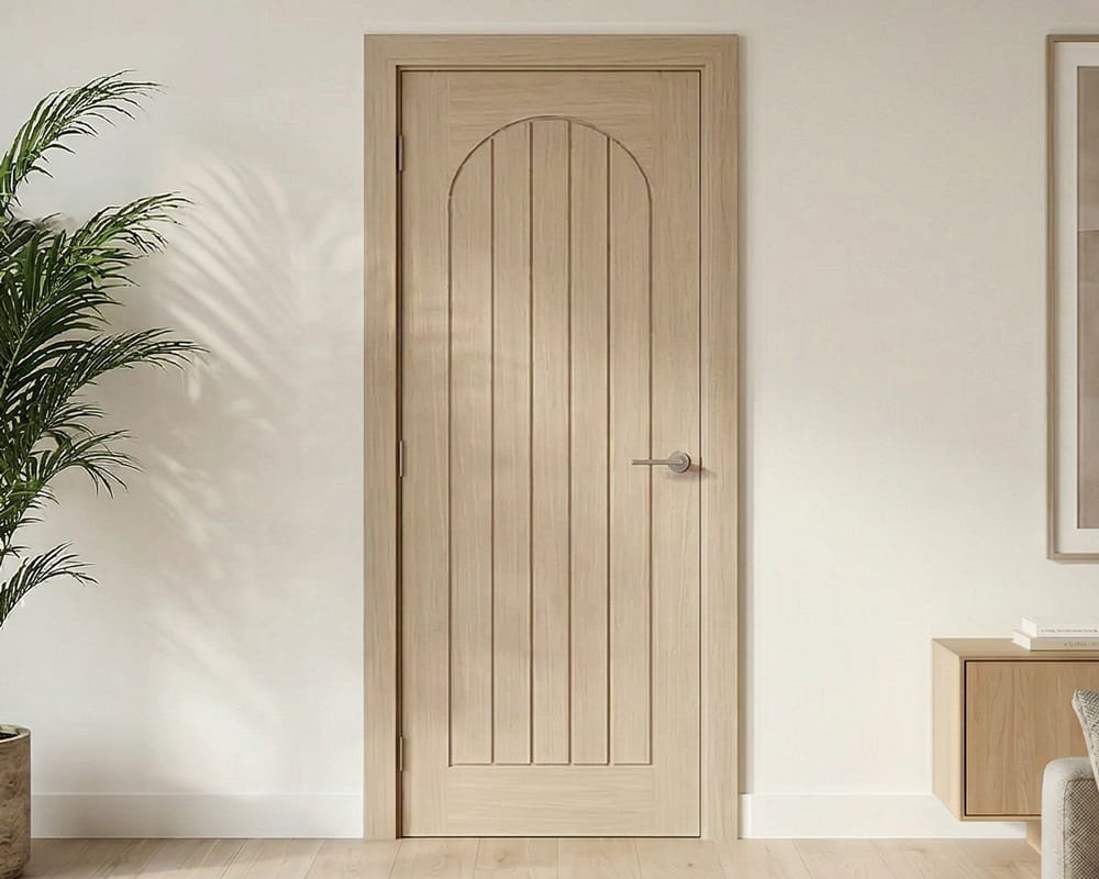 LPD Blonde Oak Mexicano Pre-finished Arched Square Top Internal Door