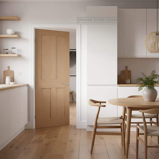 Oak shaker Victorian door