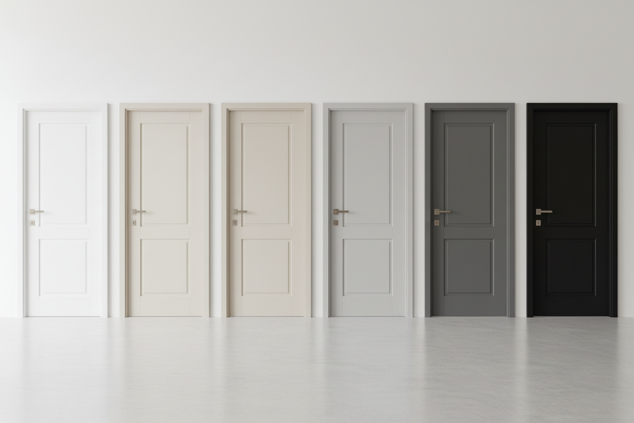 A door in different neutral hues