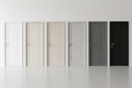 A door in different neutral hues