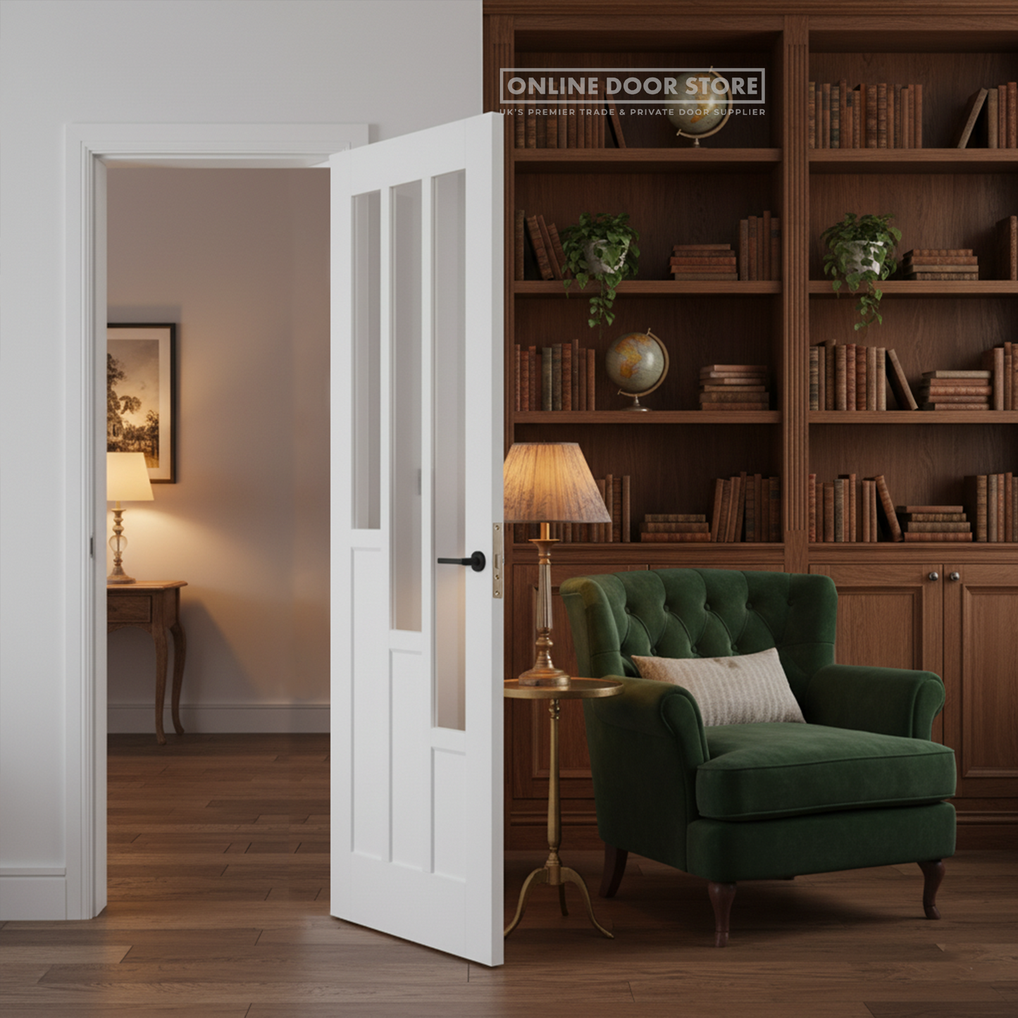 LPD White Coventry Internal Glazed Door 3L