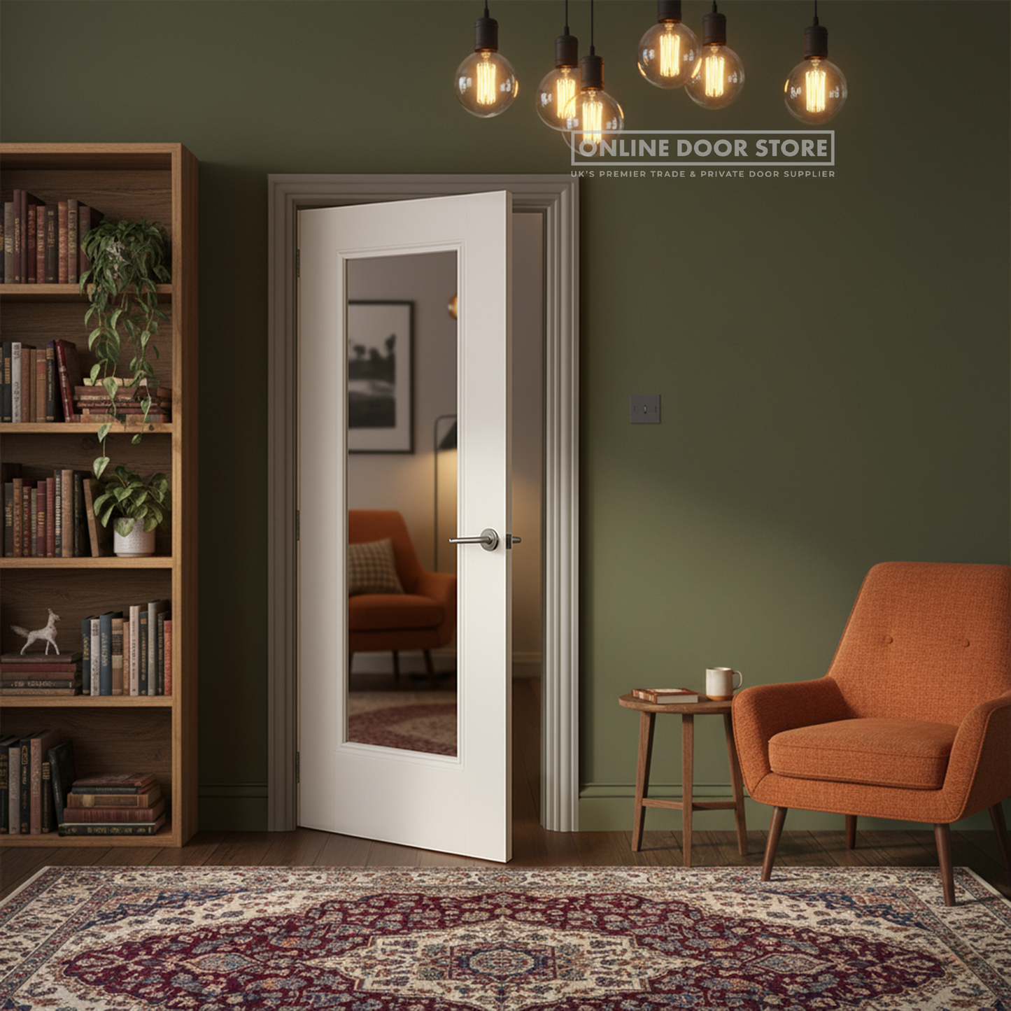 LPD White Eindhoven 1L Internal Glazed Door