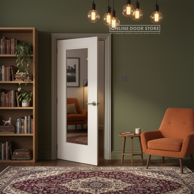 LPD White Eindhoven 1L Internal Glazed Door