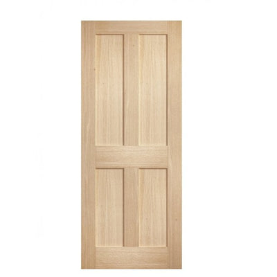 Aster Victorian Shaker Four Panel Unfinished Oak Internal Door