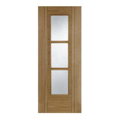 Mendes Capri Pre-Finished Oak 3 Light Glazed FD30 Fire Door