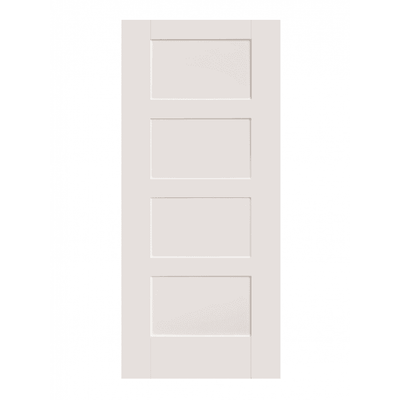 Mendes Contemporary Deluxe White Primed 4 Panel FD30 Fire Door