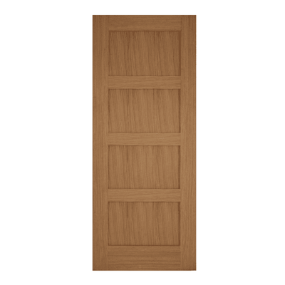 Mendes Contemporary Un-Finished Oak 4 Panel FD30 Fire Door