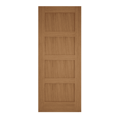 Mendes Contemporary Un-Finished Oak 4 Panel Internal Door