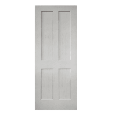 Mendes Essex White Primed Oak 4 Panel Internal Door