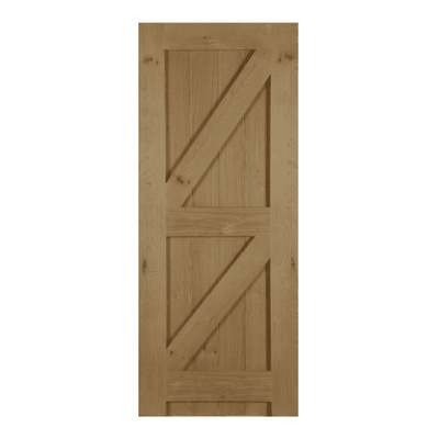 Mendes Framed Ledged and Braced Un-Finished Oak Flush Internal Door