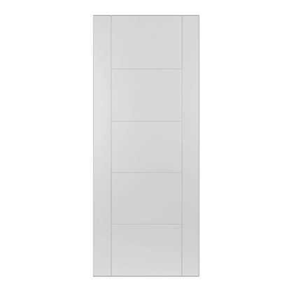Mendes ISEO Flush Grooved White Primed Internal Door
