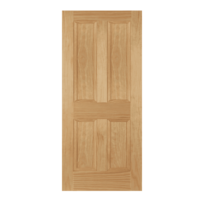 Mendes Islington Un-Finished Pine 4 Panel FD30 Fire Door