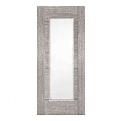 Mendes Light Grey Corsica 1 Light Clear Internal Glazed Door