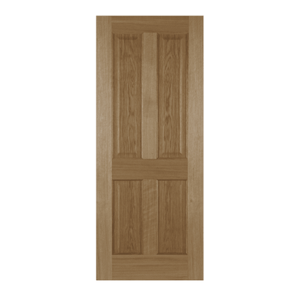Mendes Recessed Un-Finished Oak 4 Panel Internal Door