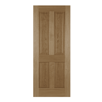Mendes Recessed Un-Finished Oak 4 Panel Internal Door