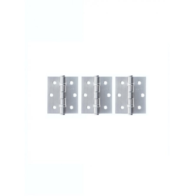 Atlantic Ball Bearing Hinges 3" x 2.5" x 2.5mm set of 3 - Satin Chrome