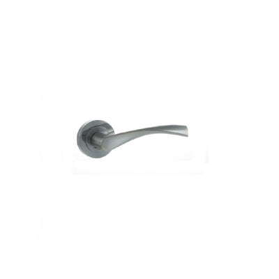Atlantic Eco Aqua Aluminium Lever on Round Rose - Satin Chrome