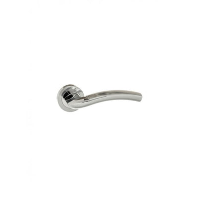 Atlantic Eco Crest Aluminium Lever on Round Rose - Satin Chrome/Polished Chrome