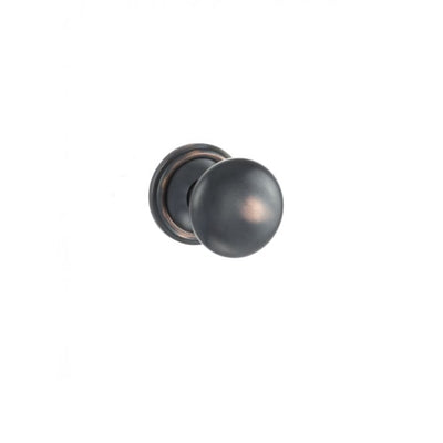 Atlantic Old English Harrogate Solid Brass Mushroom Mortice Knob on Concealed Fix Rose - Antique Copper
