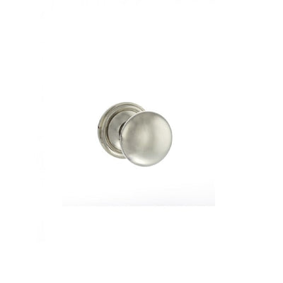 Atlantic Old English Harrogate Solid Brass Mushroom Mortice Knob on Concealed Fix Rose - Polished Nickel