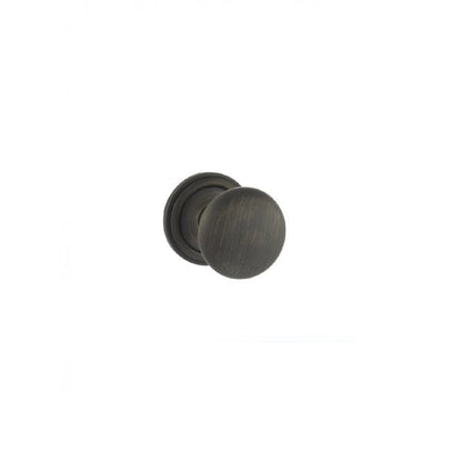 Atlantic Old English Harrogate Solid Brass Mushroom Mortice Knob on Concealed Fix Rose - Urban Dark Bronze