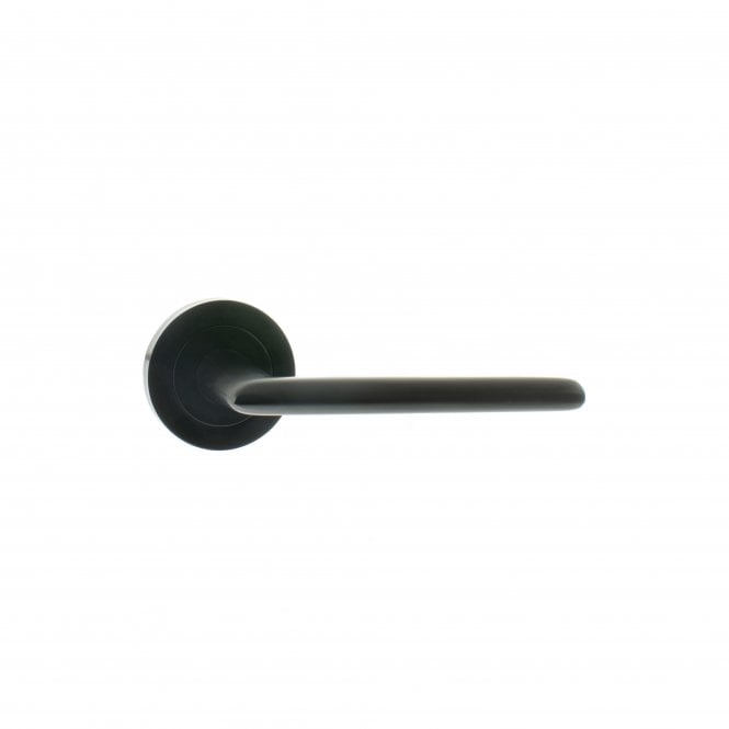 Atlantic Status Alabama Lever on Round Rose - Matt Black