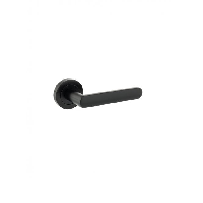 Atlantic Status Carolina Lever on Round Rose - Matt Black