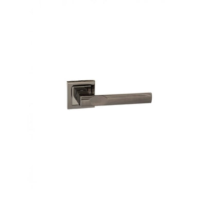 Atlantic Status Kansas Lever on Square Rose - Black Nickel