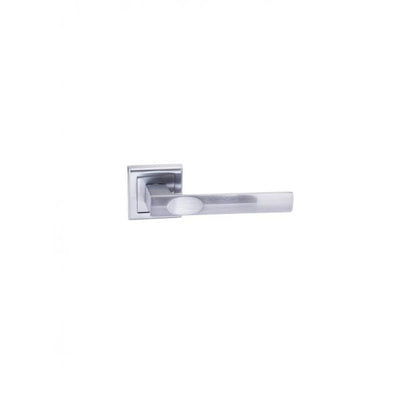 Atlantic Status Kansas Lever on Square Rose - Satin Chrome