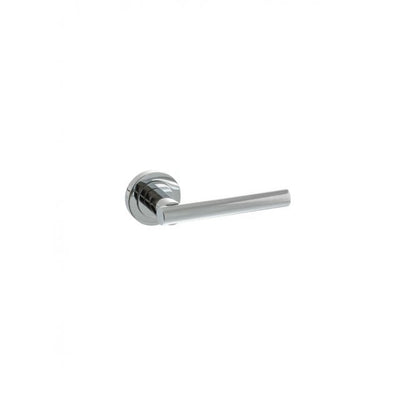 Atlantic Status Nebraska Lever on Round Rose - Polished Chrome