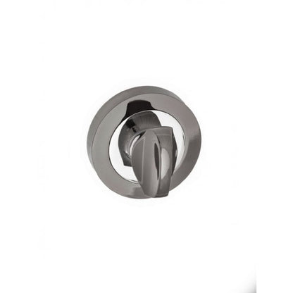 Atlantic Status WC Turn and Release on Round Rose - Black Nickel/Polished Chrome