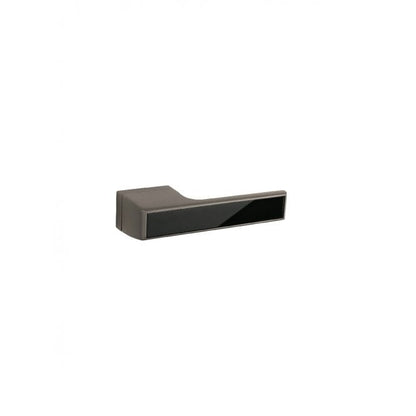 Atlantic Tupai Rapido VersaLine Tobar Designer Lever on Long Rose - Pearl Black Decorative Plate - Titanium