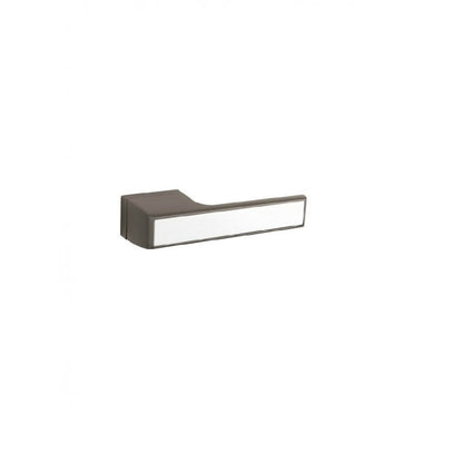 Atlantic Tupai Rapido VersaLine Tobar Designer Lever on Long Rose - Satin Stainless Steel Decorative Plate - Titanium