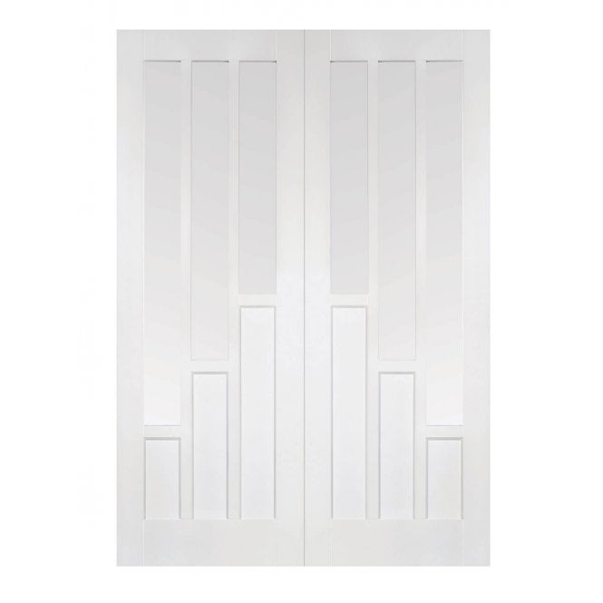 LPD White Coventry Internal Glazed Door Pair