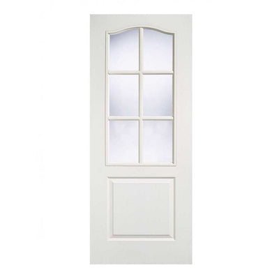 LPD White Moulded Classical 6L Internal Glazed Door