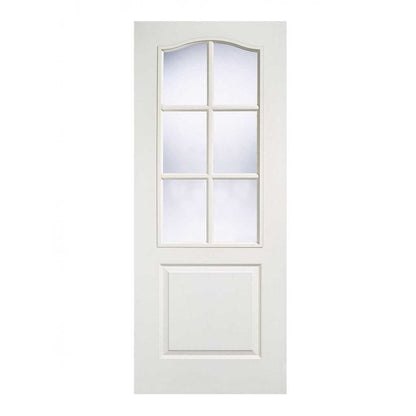 LPD White Moulded Classical 6L Internal Glazed Door