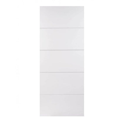 LPD White Moulded Horizontal Four Line Internal Door
