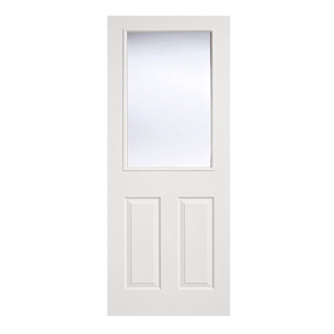 LPD White Moulded Internal Glazed Door 2-Panel 1L