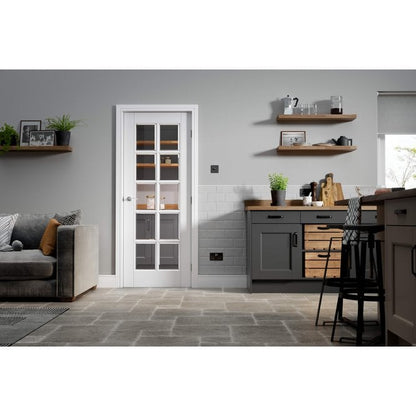 LPD White Moulded SA 10L Internal Glazed Door