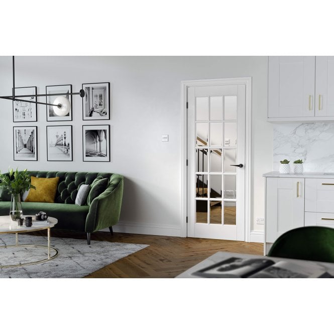 LPD White SA Internal Glazed Door 15L