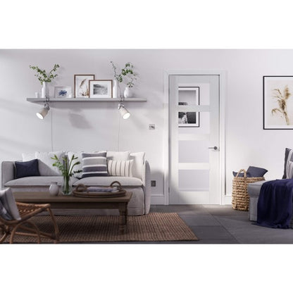 LPD White Shaker Internal Glazed Door 4L