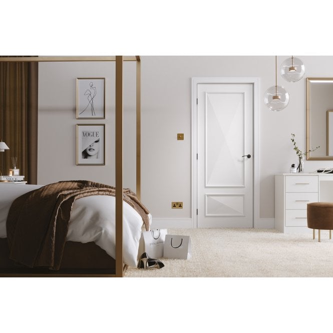 LPD White Knightsbridge 2-Panel Internal Door