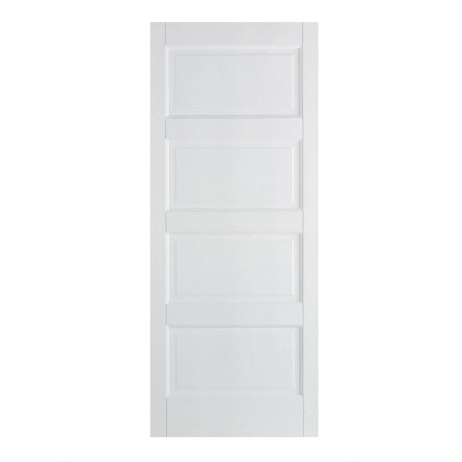 LPD White Contemporary FD30 Fire Door