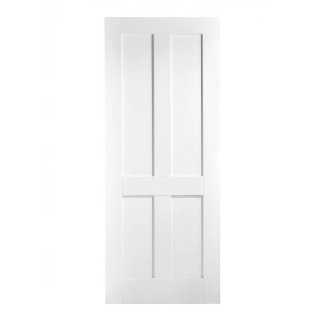 LPD White London 4-Panel FD30 Fire Door