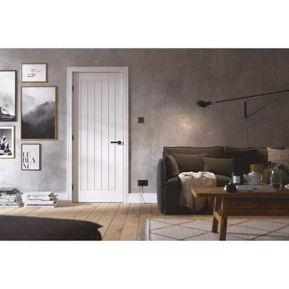 LPD White Mexicano FD30 Fire Door