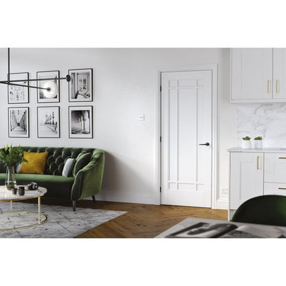 LPD Manhattan 9 Panel White Prime Plus FD30 Fire Door
