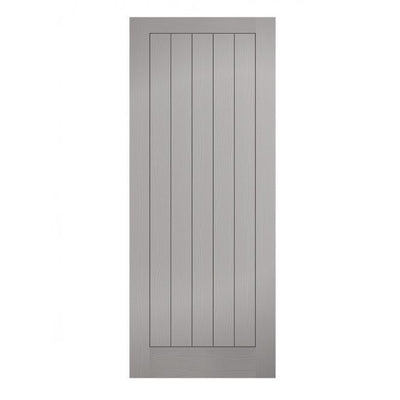 LPD Grey Moulded Textured Vertical 5P FD30 Fire Door