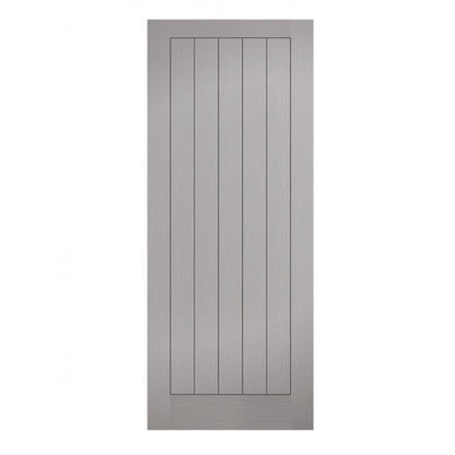 LPD Grey Moulded Textured Vertical 5P FD30 Fire Door